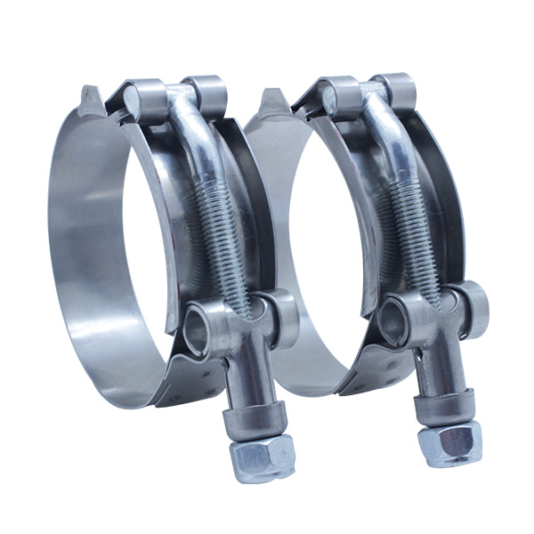 HPS Spring Loaded T-Bolt Clamp SAE 236 For 8 Inch ID Hose - Stainless Steel Constant Tension